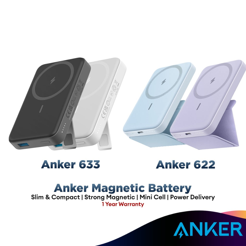 633 Anker 633 Magnetic Battery 10000mAh / Anker 622 Magnetic Battery 5000m ...