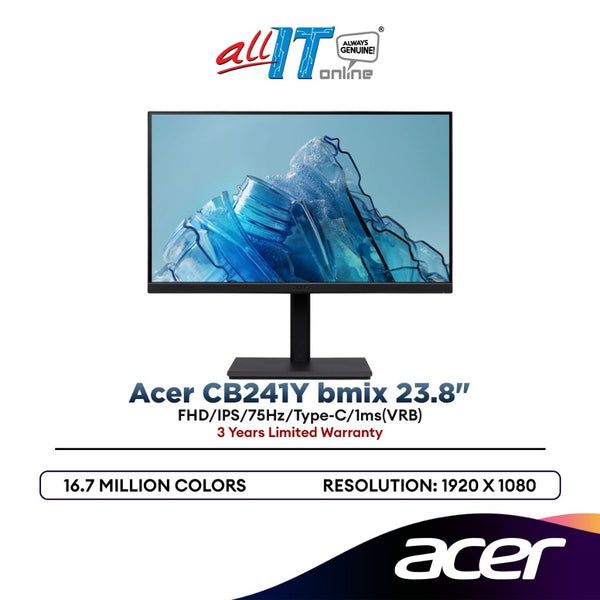 Acer CB241Y bmix 23.8"/FHD/IPS/75Hz/1ms(VRB) monitor