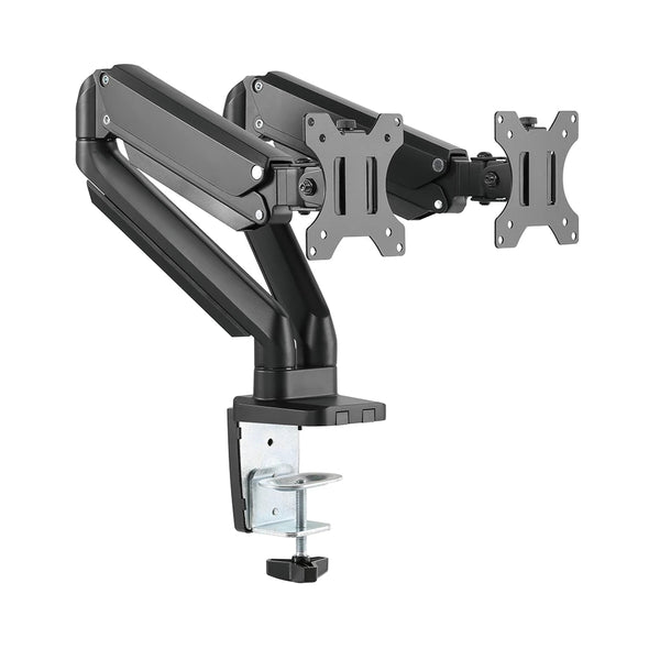 TECHGO LDT26-C024 Premium Dual Monitors Aluminum Gas Spring Monitor Arm