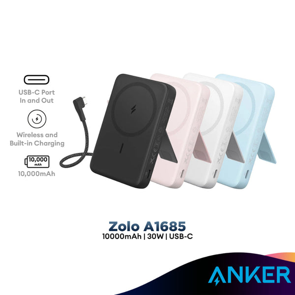 Anker Zolo 10000mAh 30W Wireless Magnetic with USB C Cable Powerbank