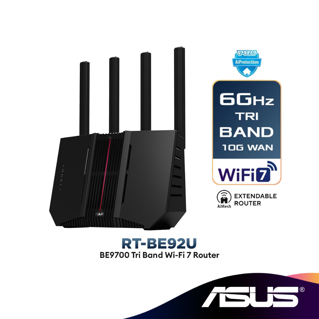Rt Be92u Router Asus RT-BE92U Tri Band Wifi 7 BE9700 Router – ALL IT Hypermarket