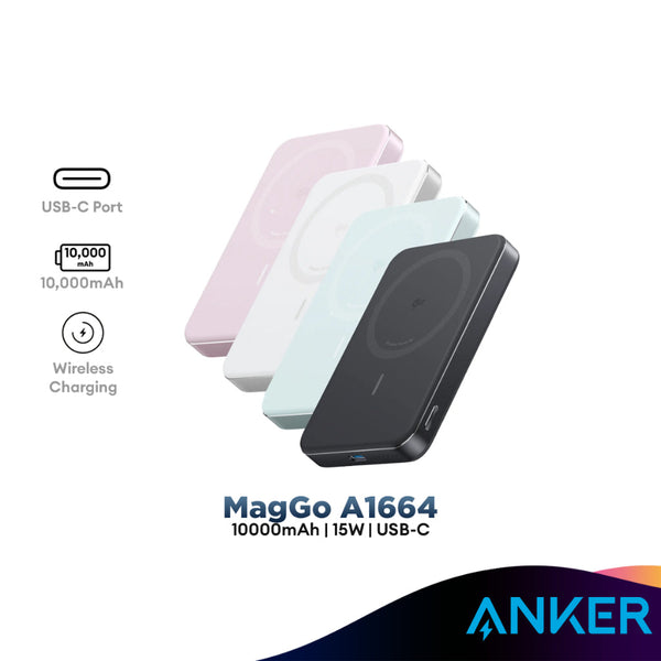 Anker MagGo Ultra-Slim 10000mAh 15W Wireless Charging Powerbank
