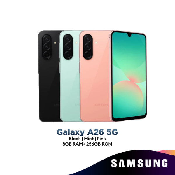 Samsung Smartphone  Galaxy A26 5G 6.7"/2.4G/8GB/256GB [Black | Mint | Pink]