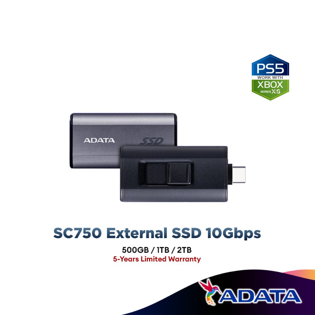 Adata SC750 External SSD High Speed Read/Write Up To 1,050/1,000 MB/s ...