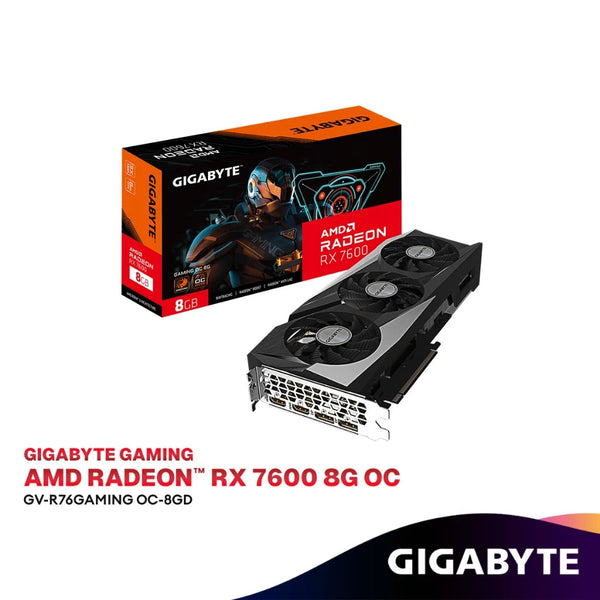 GIGABYTE AMD Radeon RX 7600 GAMING OC 8GB Graphics Card | GV-R76GAMING OC-8GD