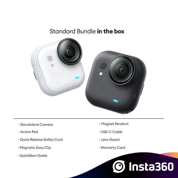 Insta360 GO Ultra  - The 4K Tiny Hands-Free Cam | Voice & Gesture Control | Standard Bundle | Creator Bundle