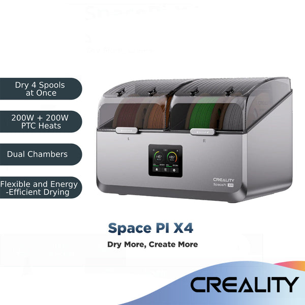 Creality Space PI X4 Filament Dryer (PLA, PETG, ABS, ASA, PET, PA, PAHT, PC, PVA, PP, TPU)
