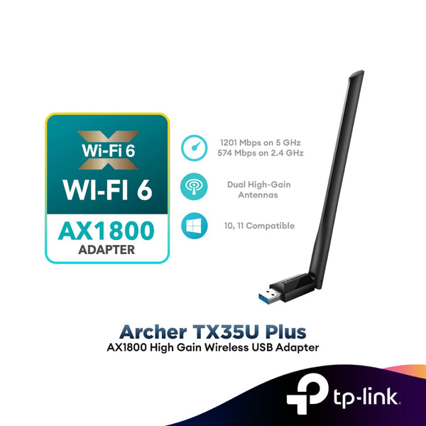 TP-Link Archer TX35U Plus Flexible Dual Band High Gain Wireless USB Adapter
