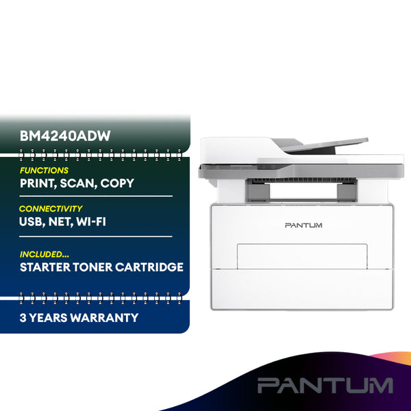 Pantum BM4240ADW Mono Laser Multifunction Printer