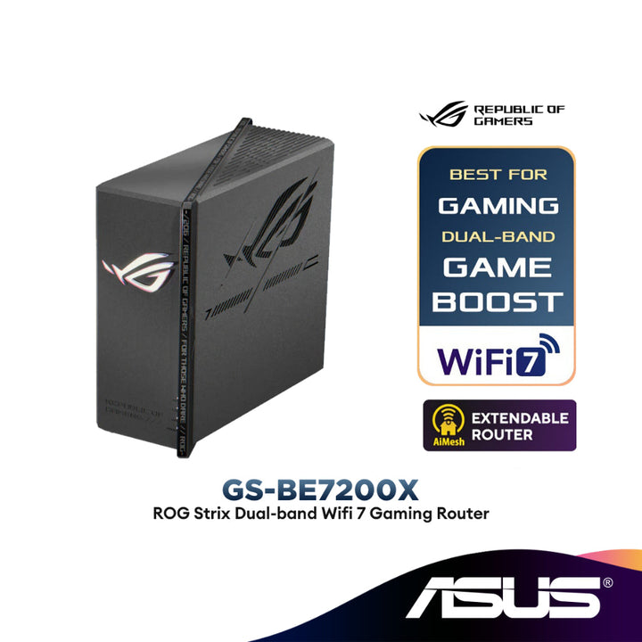 Asus GS-BE18000 ROG Strix Tri-Band | GS-BE7200X ROG Strix Dual-Band Wi ...
