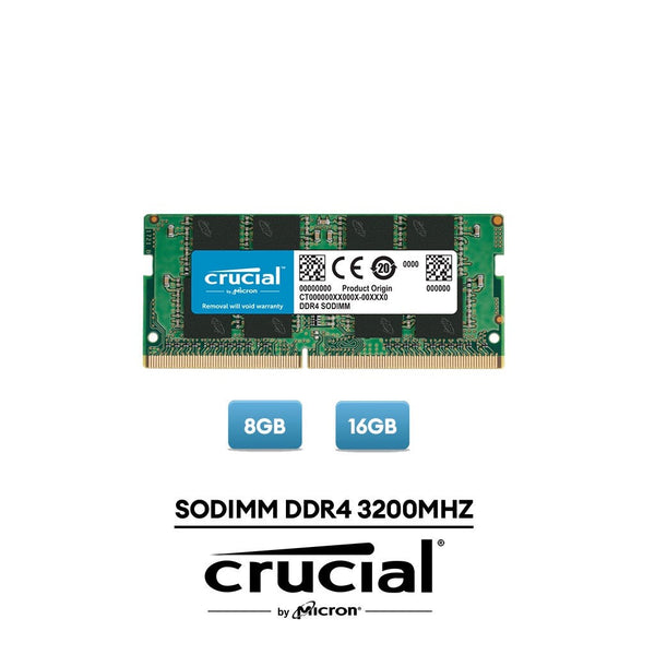 Crucial Sodimm Laptop RAM 8GB / 16GB DDR4 3200Mhz Notebook RAM ( CT8G4SFRA32A / CT16G4SFRA32A )
