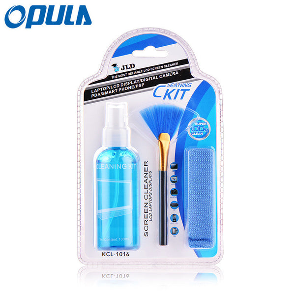 OPULA KCL-1016 LCD Cleaning Kit Cleaner 3 In1 for Laptop Computer tablet CD LCD LED TV  Handphone Camera