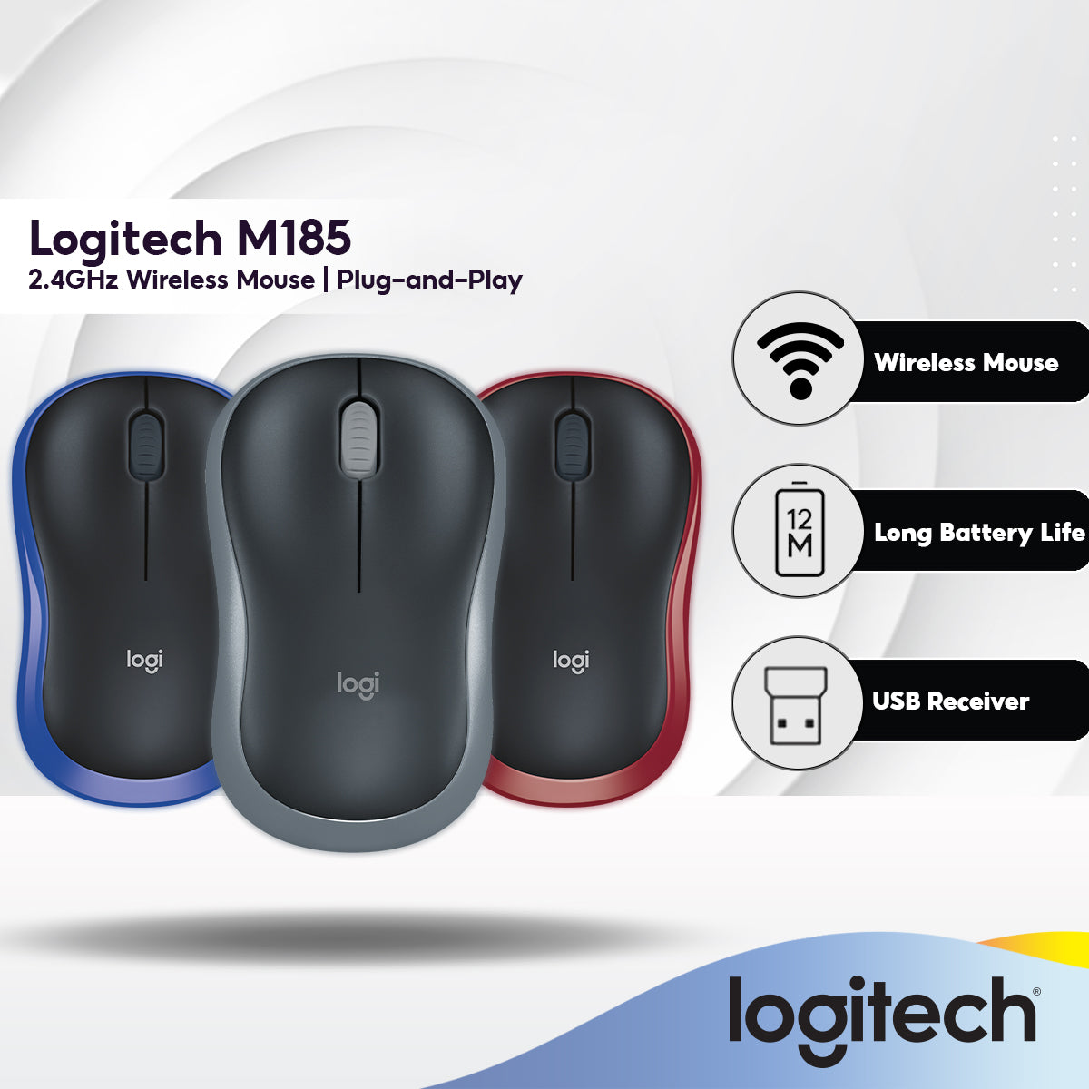 Logitech Wireless Mouse Red Buy LOGITECH M235 Wireless Optical Mouse
