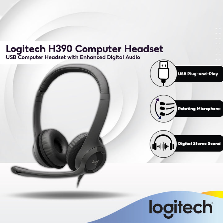 Usb Computer Headset Logitech H390 Headset Usb Headphones