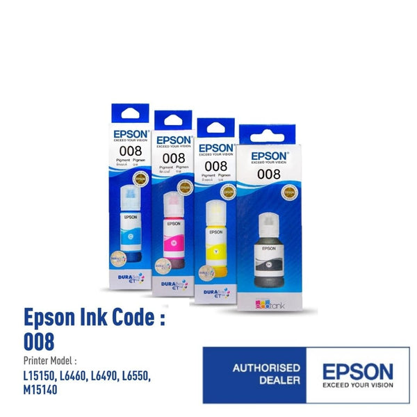 Epson 008 Ink Cartridge (Black/Cyan/Magenta/Yellow)