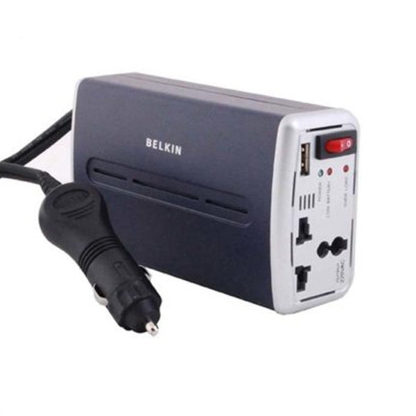 Belkin AC Anywhere Power Inverter with USB Charging - Black (200W) F5L071ak200W