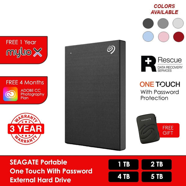 Seagate 4TB One Touch USB 3.0 Portable Hard Drive
