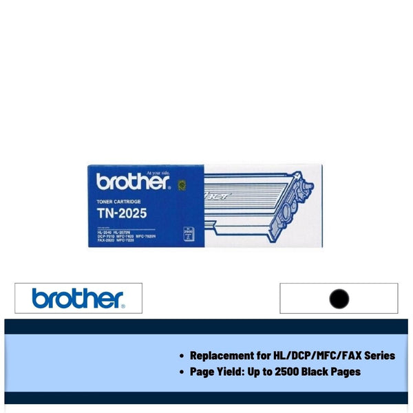 Brother TN-2025 2.5k Toner Cartridge (Black)