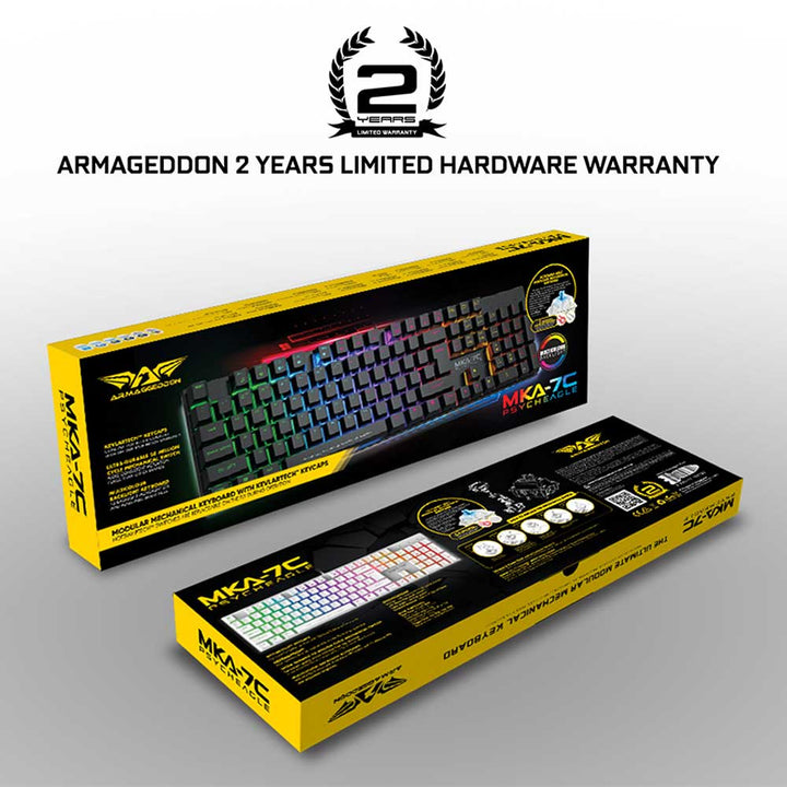 Armaggeddon MKA 7C Blue Switch Mechanical Keyboard | Hot-Swap | 104 Fu ...