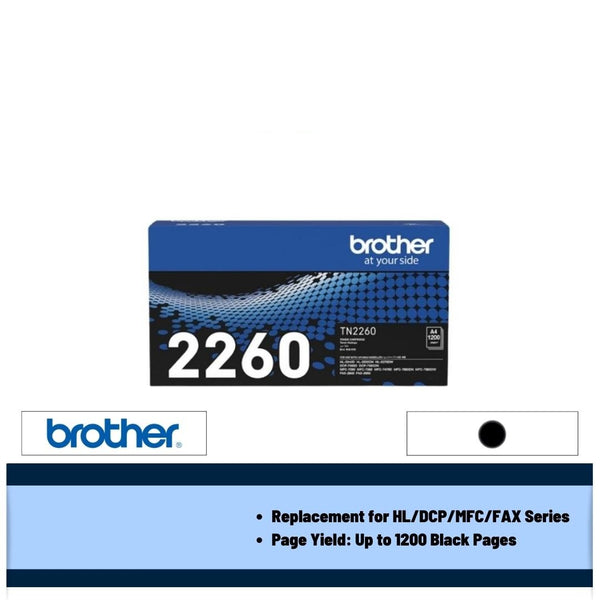 Brother TN-2260 1.2k Toner Cartridge (Black)