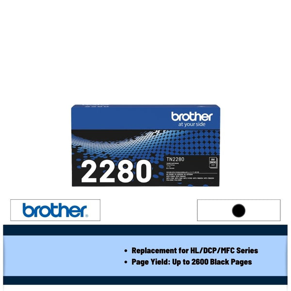 Brother TN-2280 2.6K Toner Cartridge (Black)