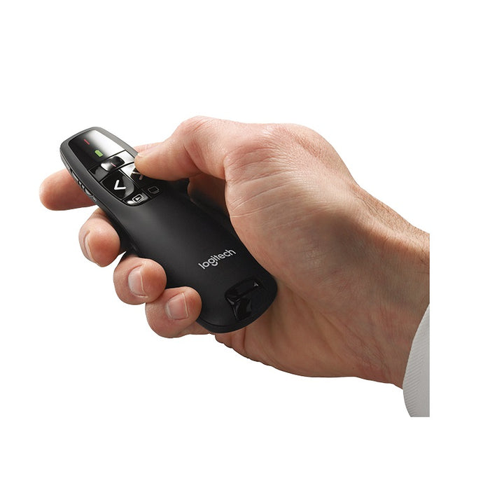 Logitech R400 Wireless Presenter Presentation Remote USB-Receiver, Red ...