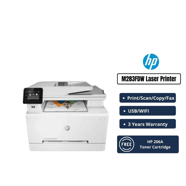 HP Laserjet Pro MFP M283fdw Printer  (7KW75A)