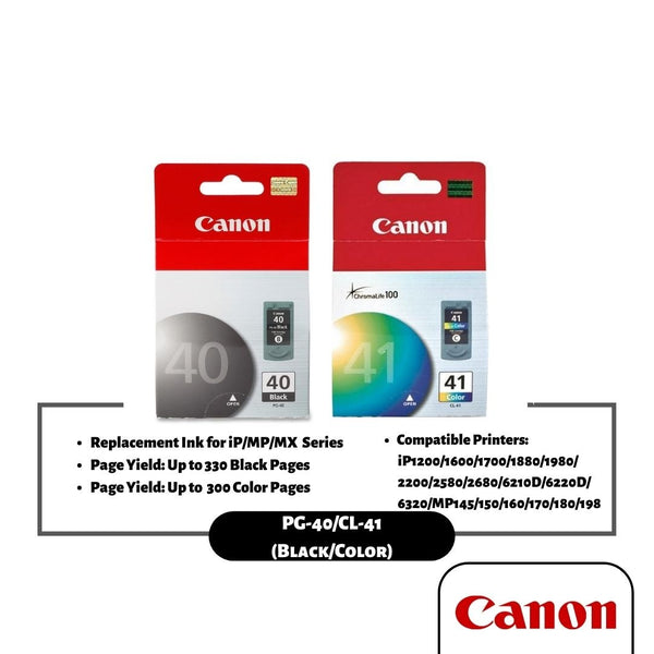 Canon PG-40/ CL-41 Ink Cartridge (Black/Color)