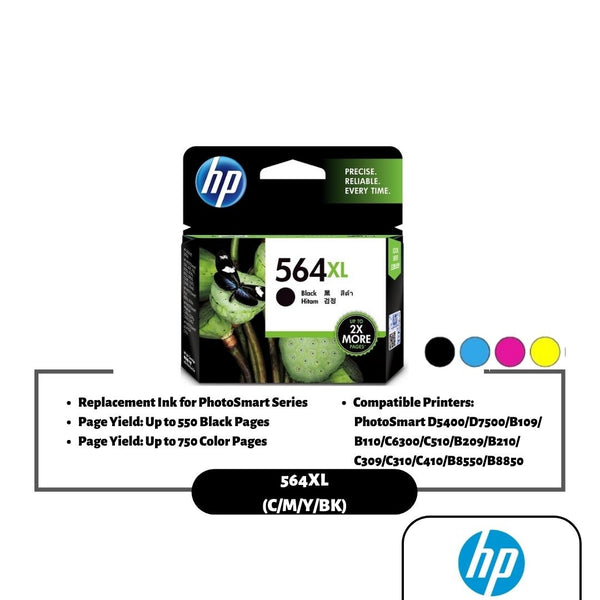 HP 564XL Ink Cartridge (Black/Cyan/Magenta/Yellow)