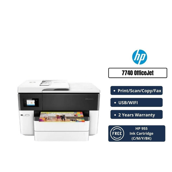 HP Officejet Pro AIO 7740 Wide Format All In One Printer
