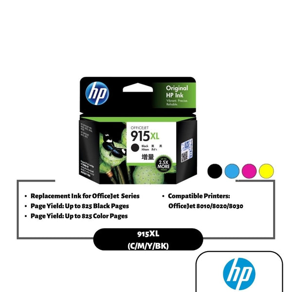 HP 915XL Ink Cartridge (Black/Cyan/Magenta/Yellow)
