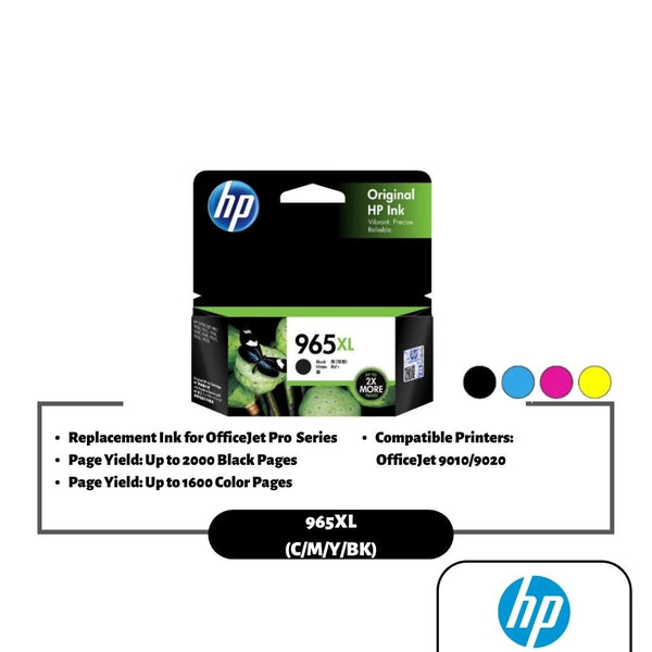 HP 965XL Ink Cartridge (Black/Cyan/Magenta/Yellow)