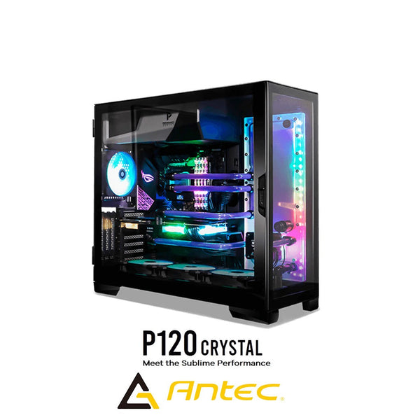 ANTEC P120 Crystal Dual Tempered Glass ATX Mid Tower Case - Black