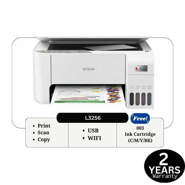 Epson L3256 EcoTank Wi-Fi All-in-One Ink Tank Printer