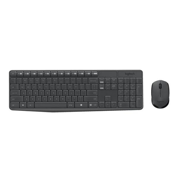 Logitech MK235 Wireless Keyboard and Mouse Combo 2.4 GHz With USB Receiver, 15 Function Keys ( FN Key )