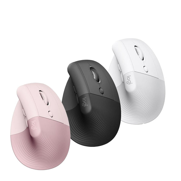 Logitech Lift Vertical Ergonomic Mouse Wireless Bluetooth Logi Bolt USB receiver, Quiet clicks, 4 buttons, Windows/macOS