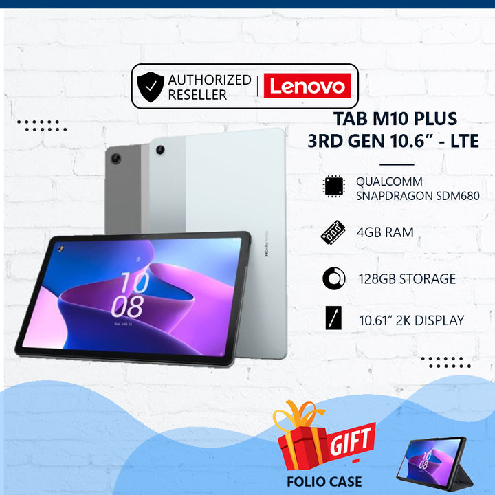 Lenovo Tab M10 Plus 3rd Gen Storm Grey 64GB 4GB RAM Gsm Smart