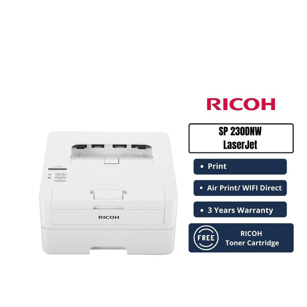 Ricoh SP 230DNw Wireless Network Mono Laser Printer