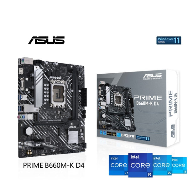 Asus Intel PRIME B660M-K D4 LGA1700 mATX Motherboard