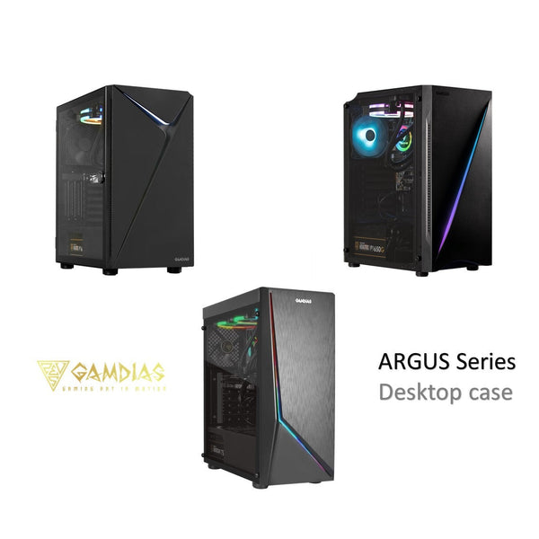 Gamdias ARGUS Series ( E1 / E4 ELITE / E5 ) Mid-Tower Desktop Case