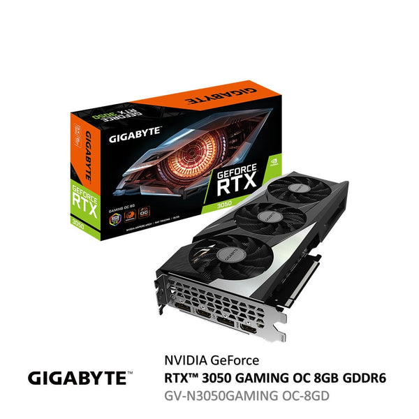 Gigabyte GeForce RTX3050 GAMING OC 8GB GDDR6 PCI-E (GV-N3050GAMING OC-8GD) Graphic Card (GPU)