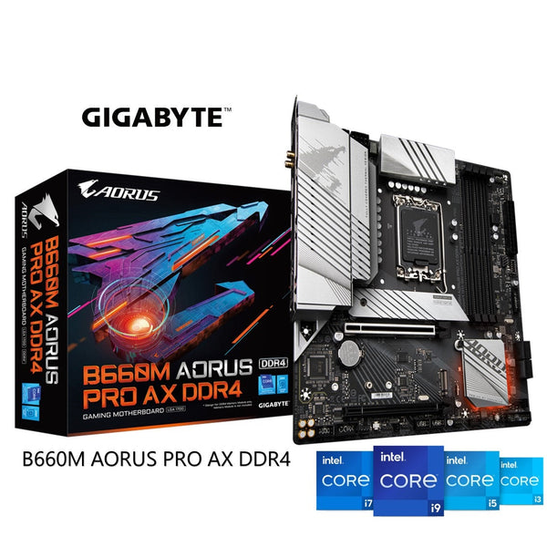 Gigabyte Intel B660M AORUS PRO AX DDR4 (rev.1.x) LGA1700 mATX Motherboard