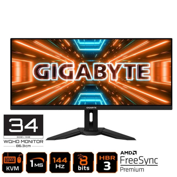 Gigabyte M34WQ (34" | UWQHD | IPS | 144Hz |1ms) Gaming Monitor