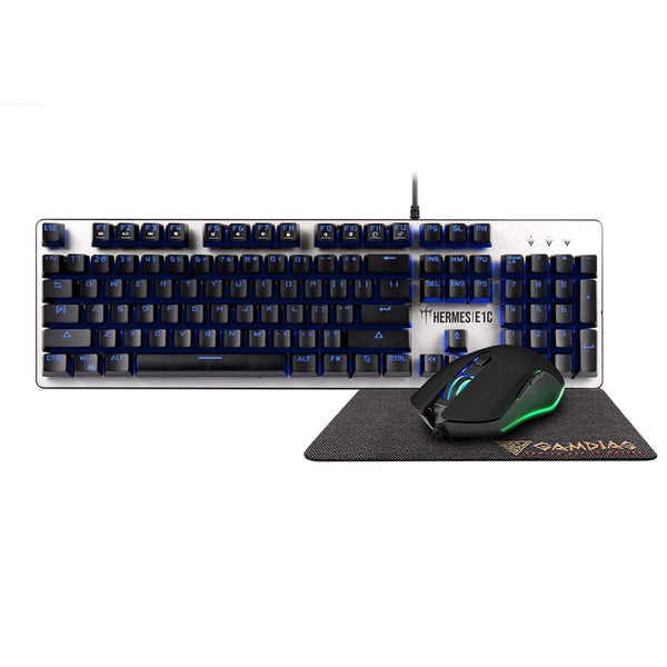 Gamdias HERMES E1C 3 in 1 Gaming Combo Mechanical Keyboard Blue Switch + Mouse + MousePad