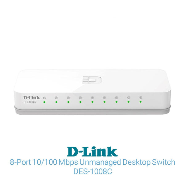 D-Link ( DES-1008C ) Unmanaged Desktop Switch