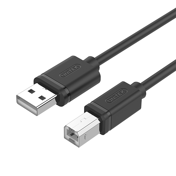 Unitek USB2.0 AM-BM Cable - 1m/3m/5m (Y-C430GBK/Y-C420GBK/Y-C421GBK)