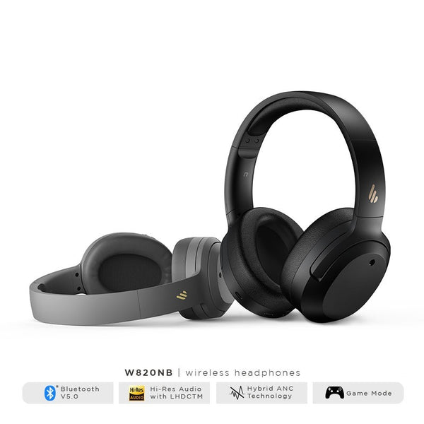 Edifier W820NB - Active Noise Cancelling Bluetooth Headphone | Hi-Res Audio | Gaming Mode | USB Audio