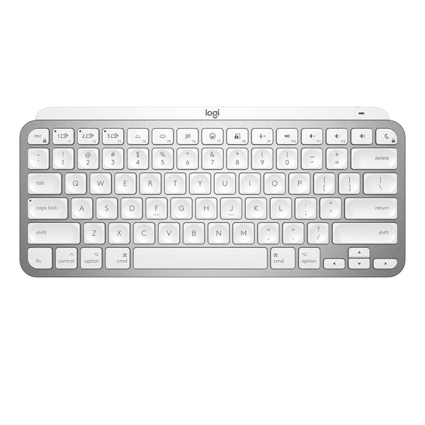Logitech MX Keys Mini For Mac Minimalist Wireless Illuminated Keyboard, Compact, Bluetooth, Backlit Keys, USB-C, Tactile
