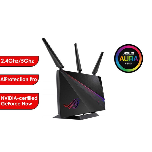 ASUS ROG Rapture GT-AC2900 WiFi Gaming Wireless AI-Mesh Router with AiProtection & AURA (3-Year Warranty)