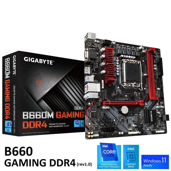 Gigabyte Intel B660M GAMING DDR4 (rev. 1.0) LGA1700 mATX Motherboard
